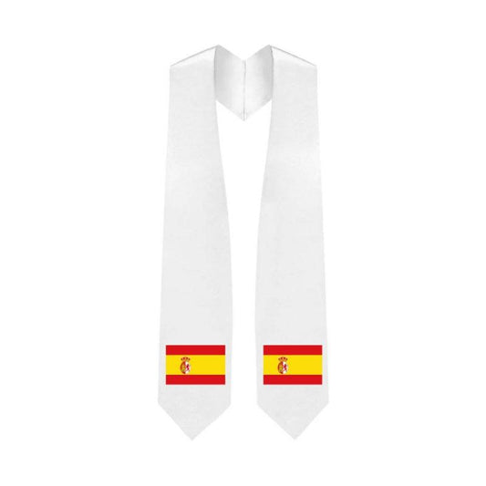 Spain Embroidered Patch Stole - Spanish Flag Patch Sash - Graduation Seller