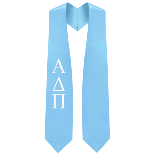 Alpha Delta Pi Greek Lettered Stole - Graduation Seller