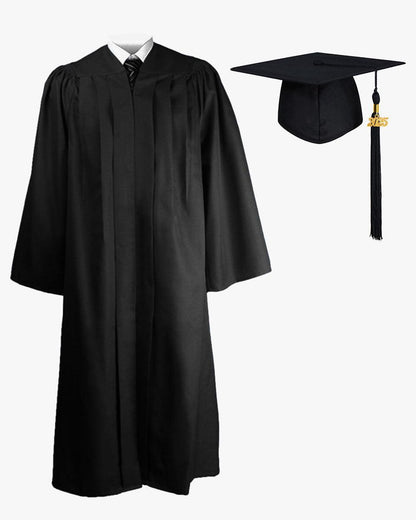 Deluxe Fluted Bachelor Graduation Gown Cap Tassel Package - Graduation Seller