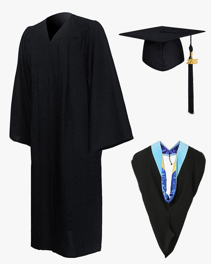 Economy Bachelor Graduation Cap Gown Hood Package - Graduation Seller