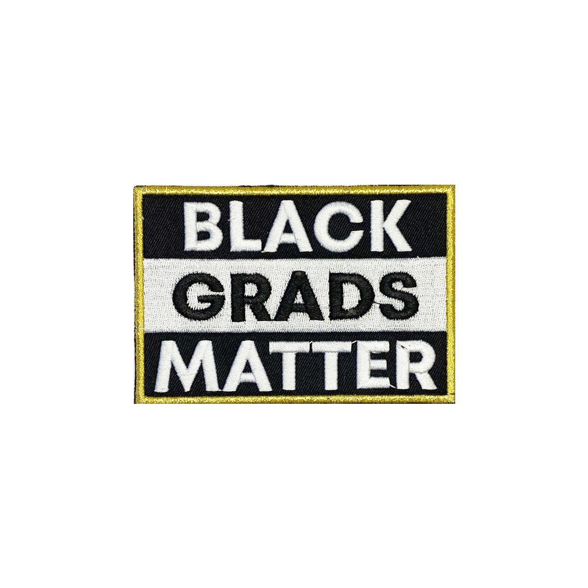 Silver BLACK GRADS MATTER Graduation Stole - Graduation Seller