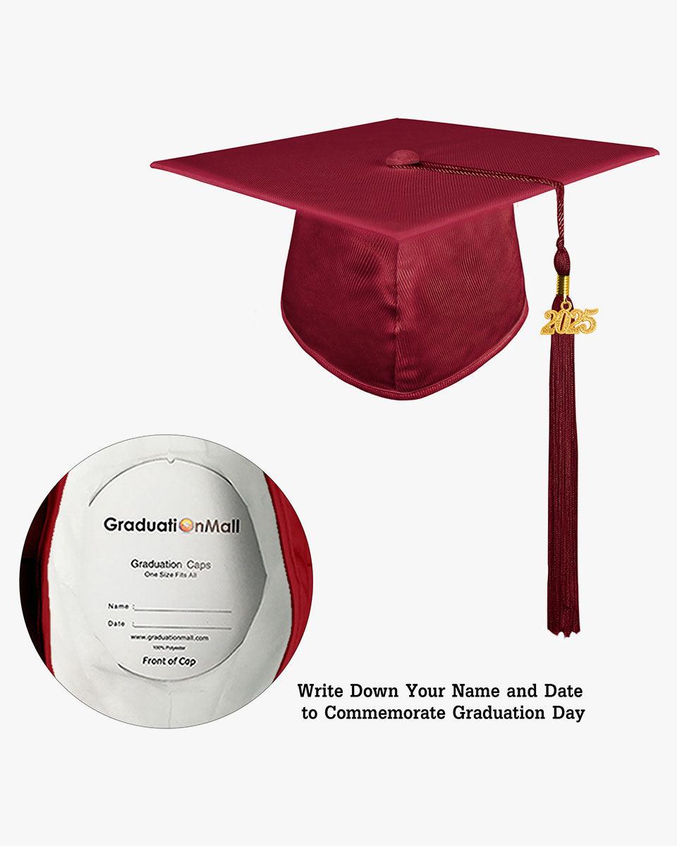 Shiny Kindergarten Graduation Cap with Tassel-12 Colors Available - Graduation Seller