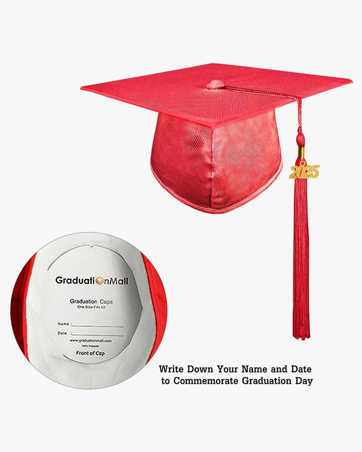Shiny Kindergarten Graduation Cap with Tassel-12 Colors Available - Graduation Seller