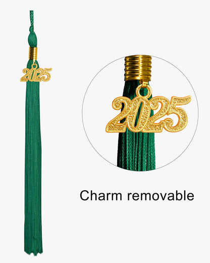 High School Shiny Adult Graduation Cap with Tassel-12 Colors Available - Graduation Seller