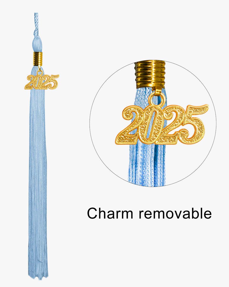 High School Shiny Adult Graduation Cap with Tassel-12 Colors Available - Graduation Seller