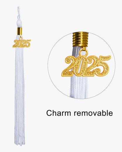 High School Shiny Adult Graduation Cap with Tassel-12 Colors Available - Graduation Seller