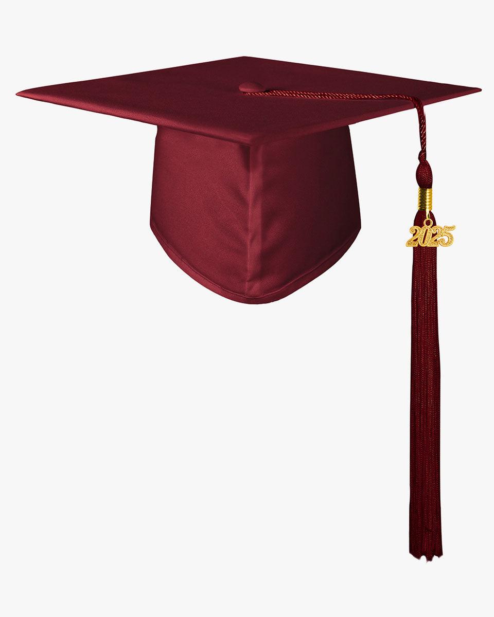 High School Matte Adult Graduation Cap with Tassel - 12 Colors Available - Graduation Seller