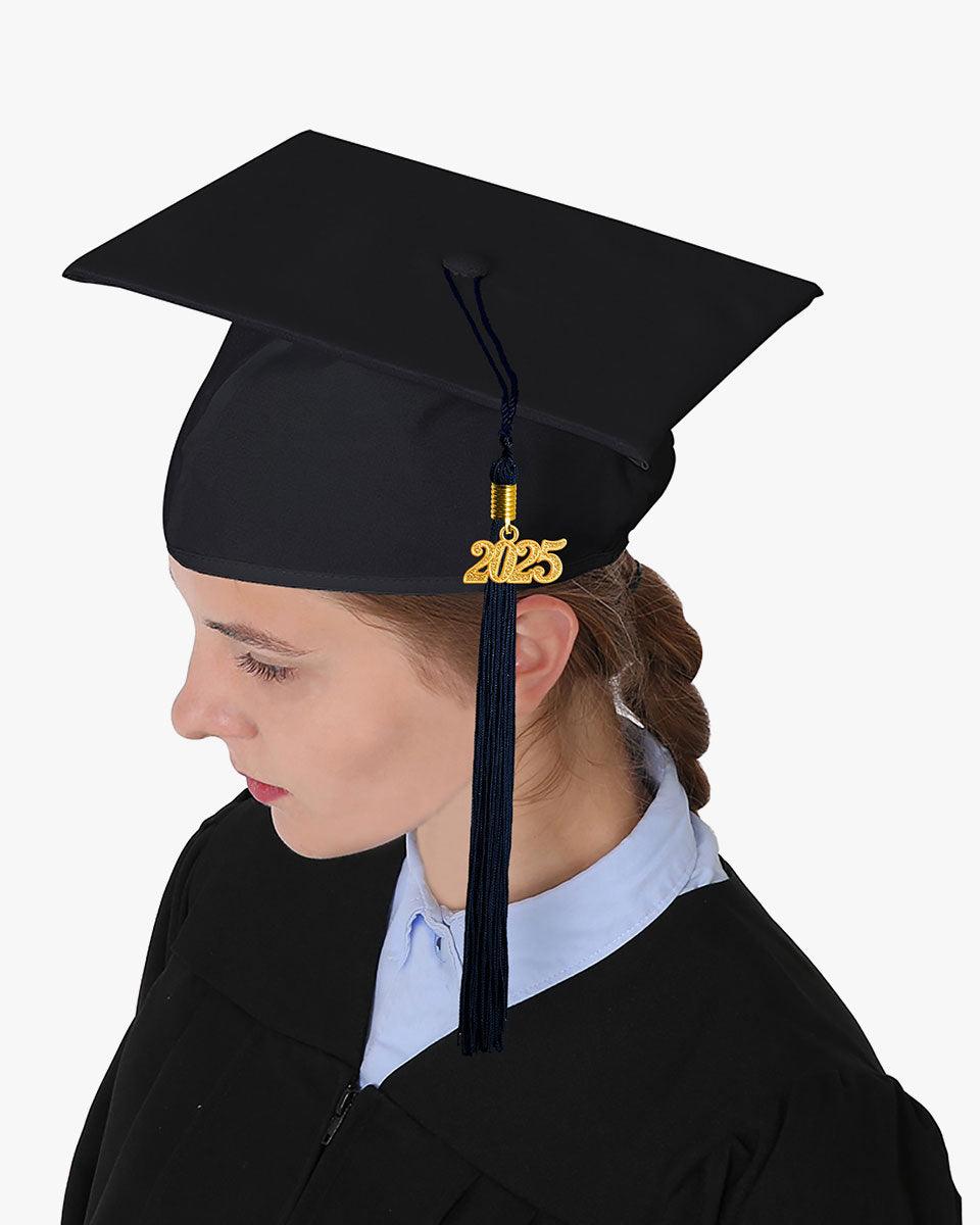 High School Matte Adult Graduation Cap with Tassel - 12 Colors Available - Graduation Seller