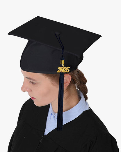 High School Matte Adult Graduation Cap with Tassel - 12 Colors Available - Graduation Seller