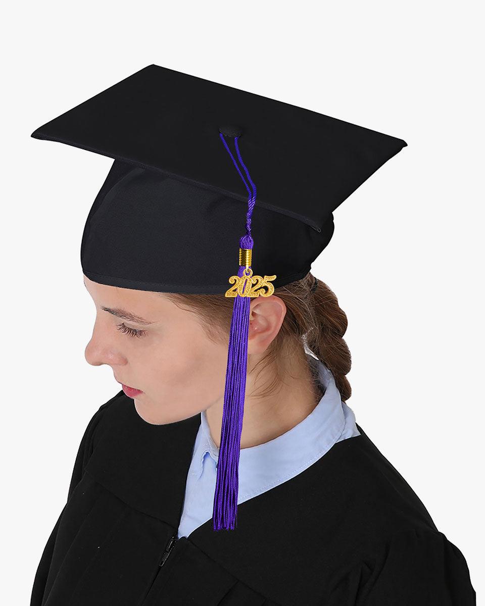 High School Matte Adult Graduation Cap with Tassel - 12 Colors Available - Graduation Seller