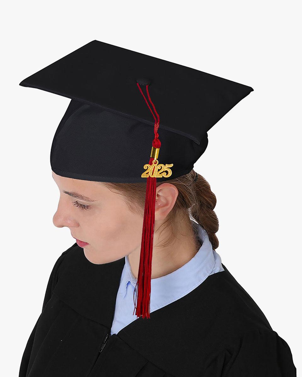 High School Matte Adult Graduation Cap with Tassel - 12 Colors Available - Graduation Seller