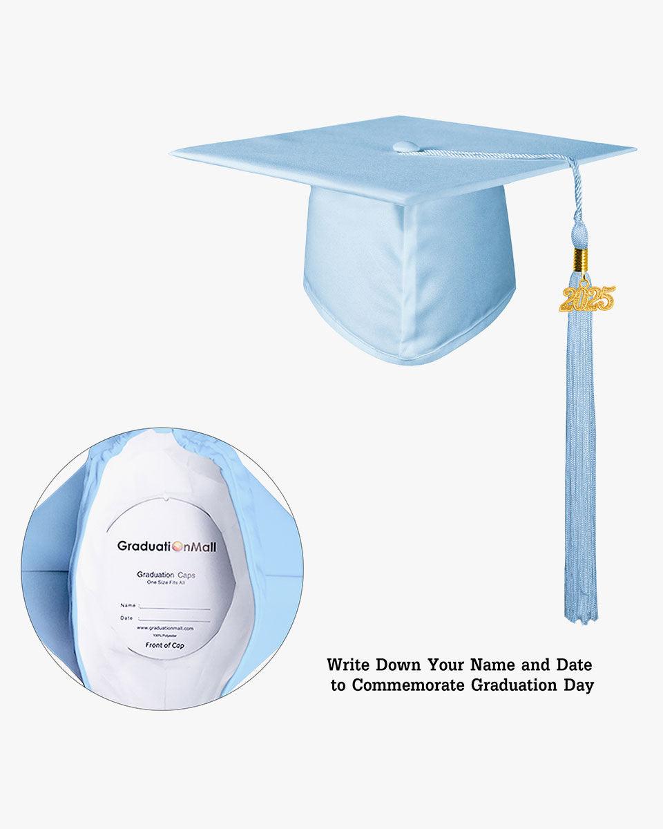 High School Matte Adult Graduation Cap with Tassel - 12 Colors Available - Graduation Seller