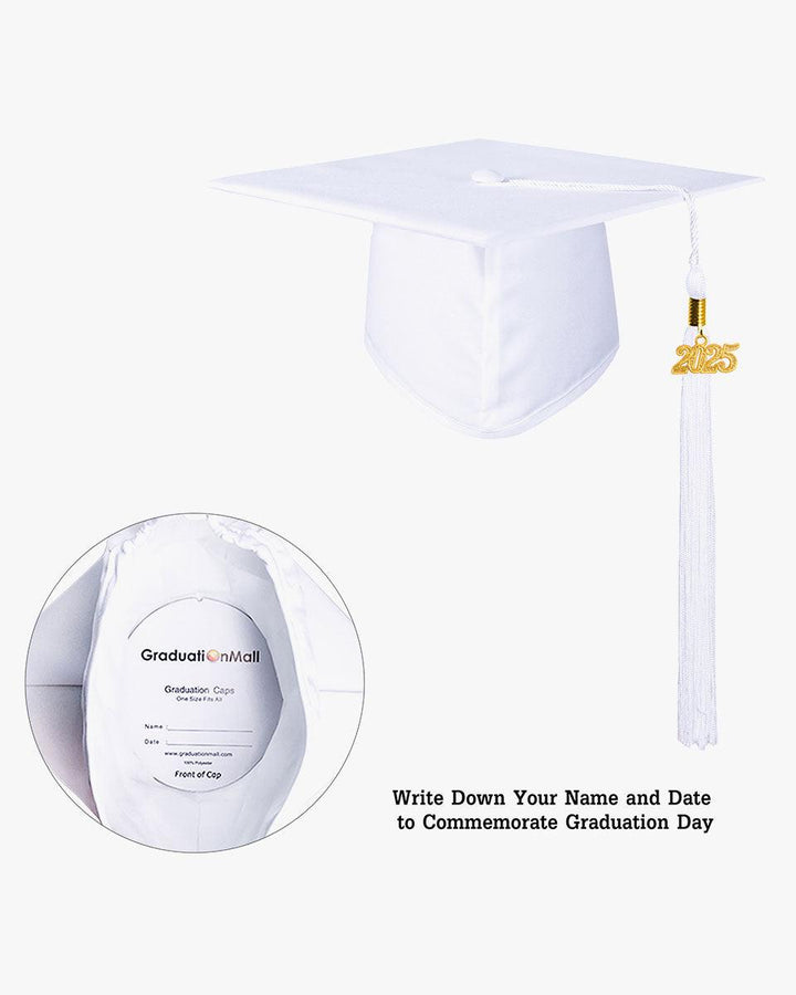 High School Matte Adult Graduation Cap with Tassel - 12 Colors Available - Graduation Seller