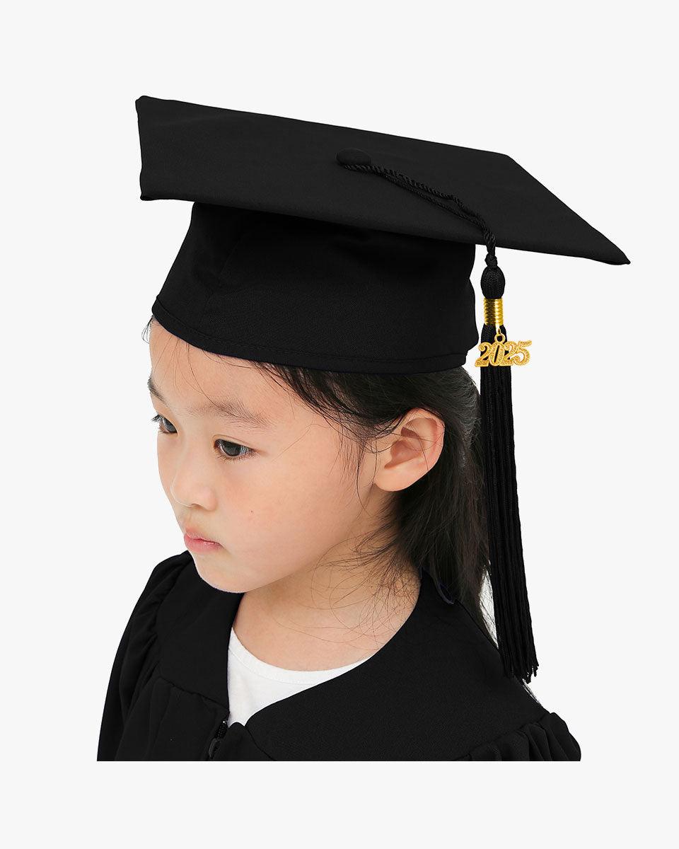Matte Kindergarten Graduation Cap with Tassel-12 Colors Available - Graduation Seller