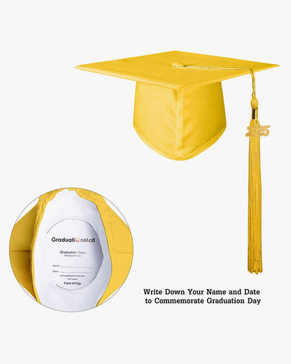 Matte Kindergarten Graduation Cap with Tassel-12 Colors Available - Graduation Seller