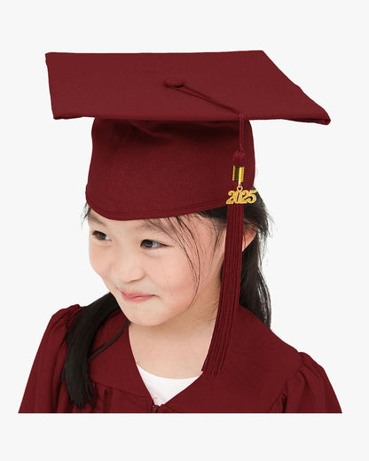 Matte Kindergarten Graduation Cap with Tassel-12 Colors Available - Graduation Seller