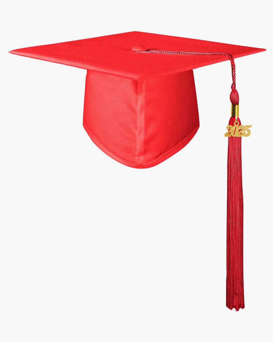 Matte Kindergarten Graduation Cap with Tassel-12 Colors Available - Graduation Seller