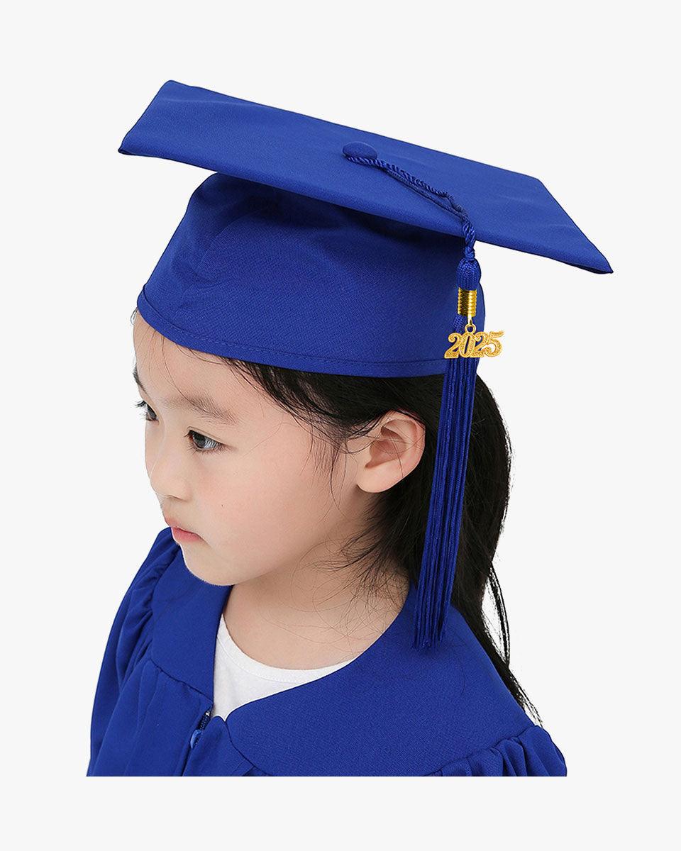 Matte Kindergarten Graduation Cap with Tassel-12 Colors Available - Graduation Seller