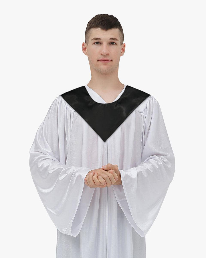 Traditional One Color V Stoles - 10 Colors Available - Graduation Seller