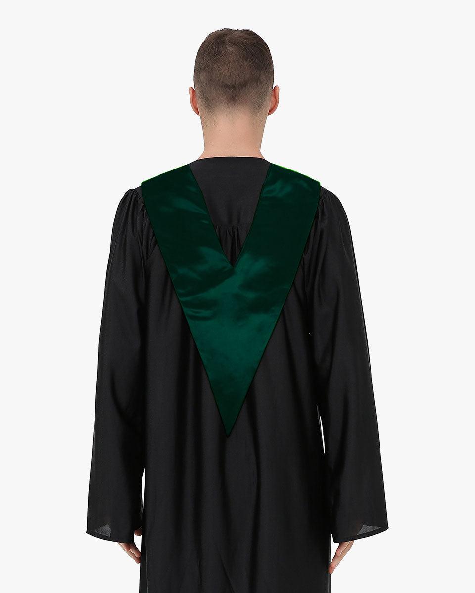 Traditional One Color V Stoles - 10 Colors Available - Graduation Seller