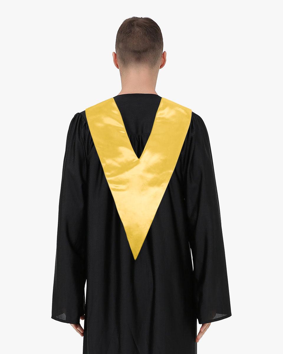Traditional One Color V Stoles - 10 Colors Available - Graduation Seller
