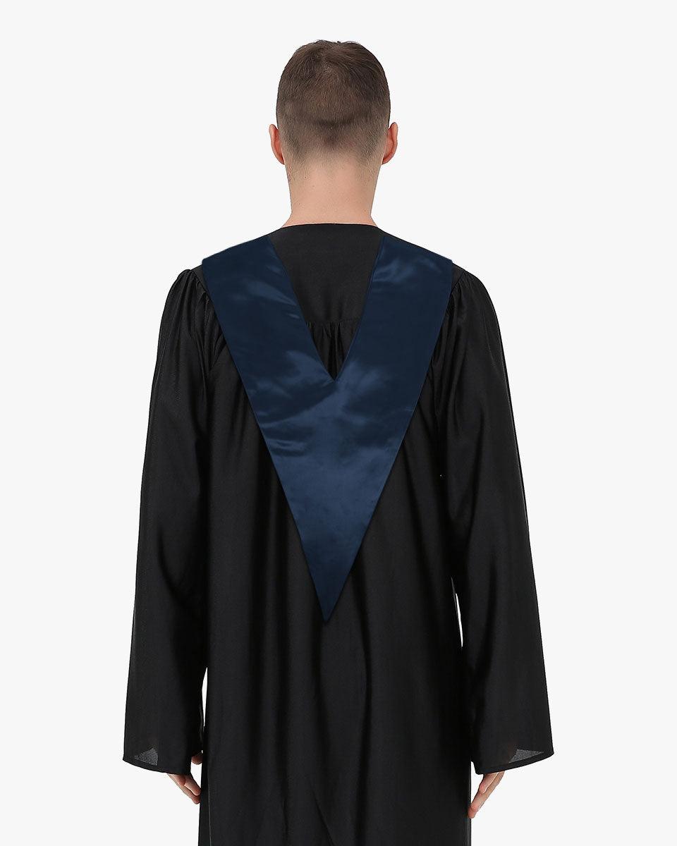 Traditional One Color V Stoles - 10 Colors Available - Graduation Seller