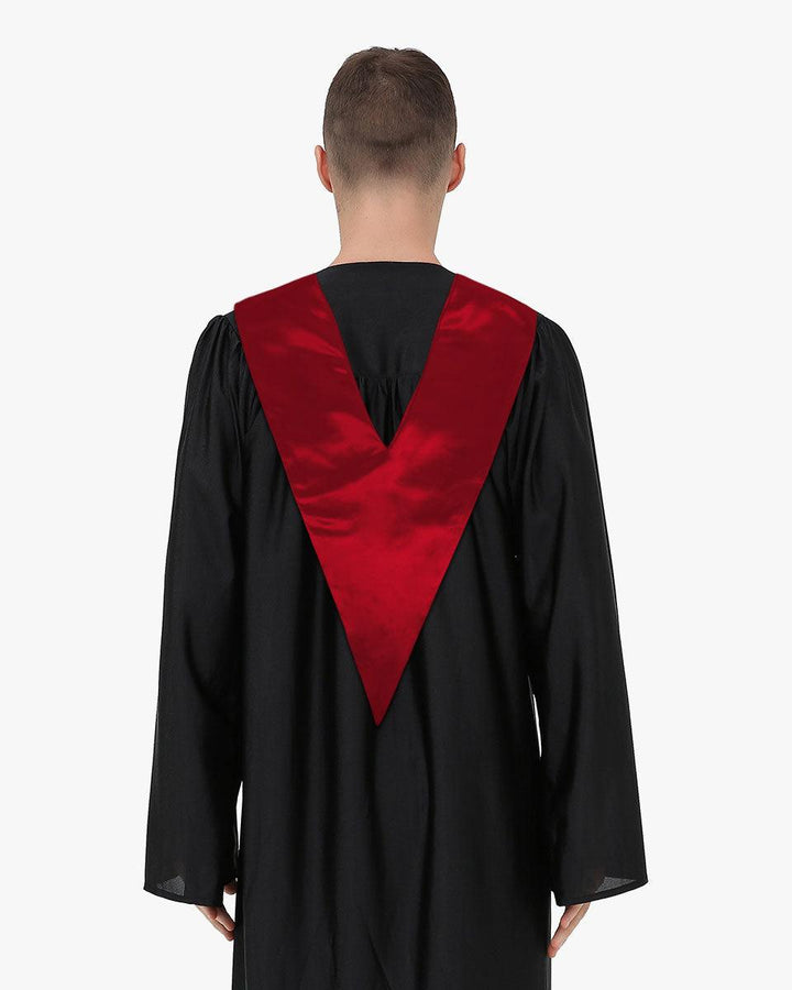 Traditional One Color V Stoles - 10 Colors Available - Graduation Seller
