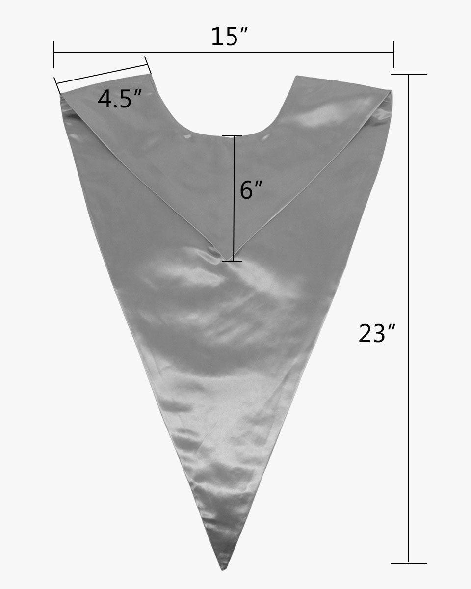 Traditional One Color V Stoles - 10 Colors Available - Graduation Seller