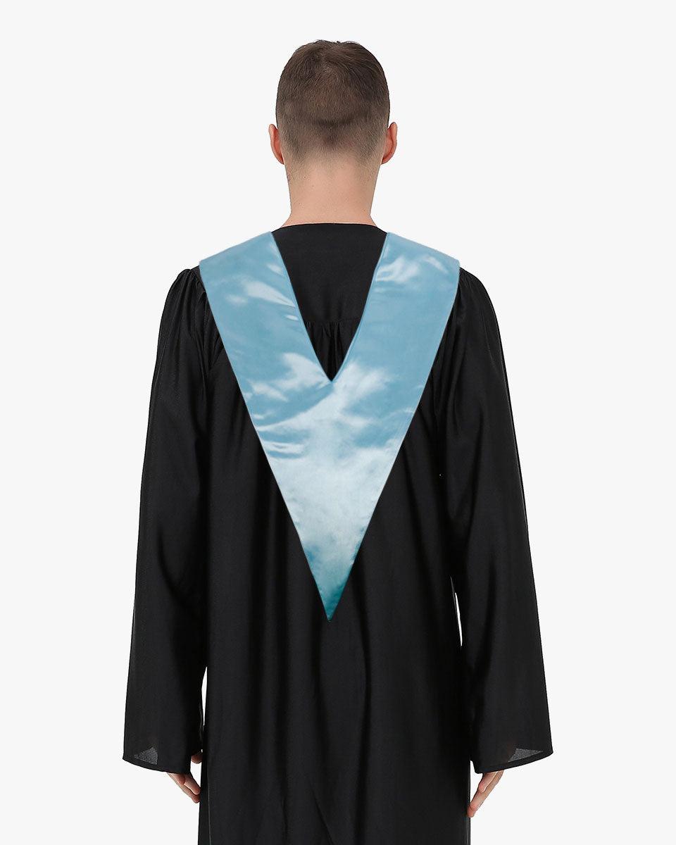 Traditional One Color V Stoles - 10 Colors Available - Graduation Seller