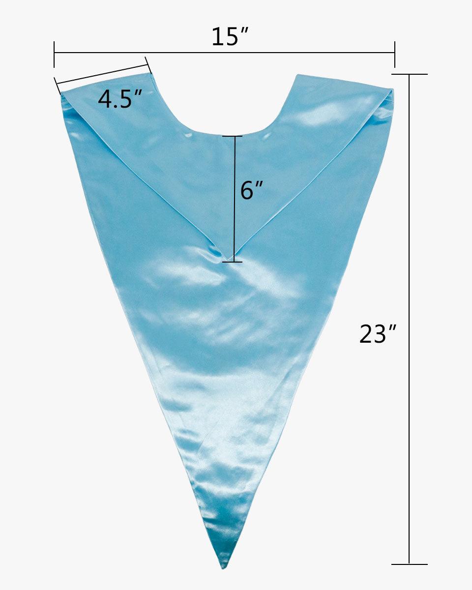 Traditional One Color V Stoles - 10 Colors Available - Graduation Seller