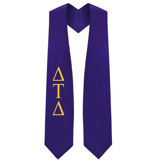 Delta Tau Delta Greek Lettered Stole - Graduation Seller