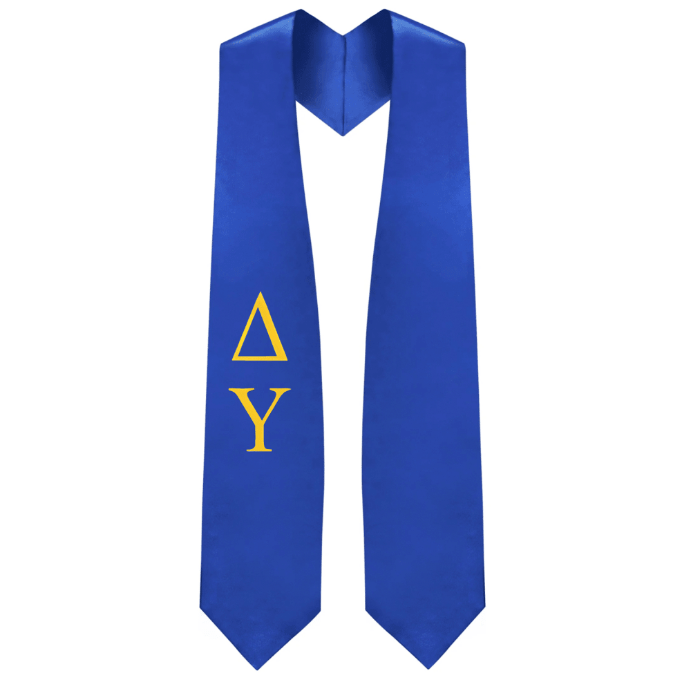 Delta Upsilon Greek Lettered Stole - Graduation Seller