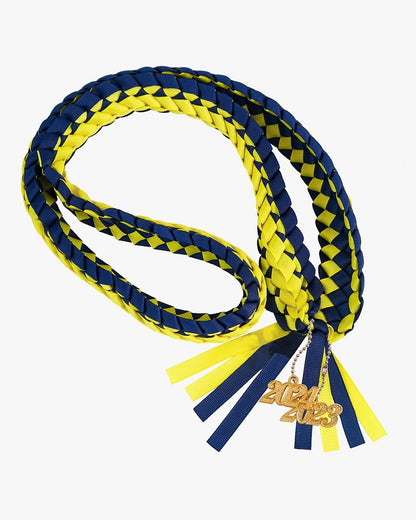 Graduation Braided Ribbon Lei with 2024 Year Charm - Graduation Seller