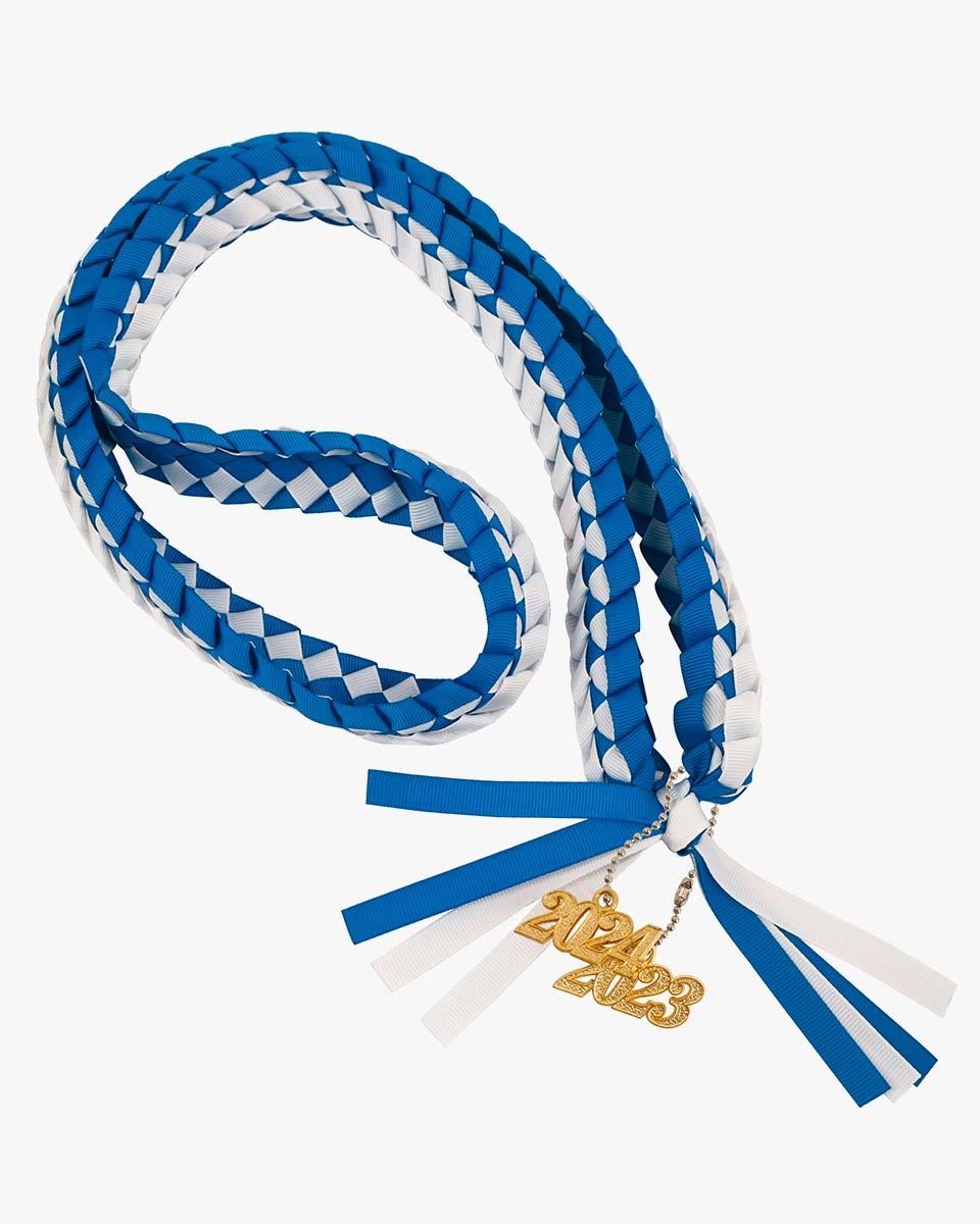 Graduation Braided Ribbon Lei with 2024 Year Charm - Graduation Seller