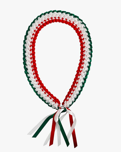 Graduation Leis with National Flag Color Ribbon Lei Braided Necklace - Graduation Seller