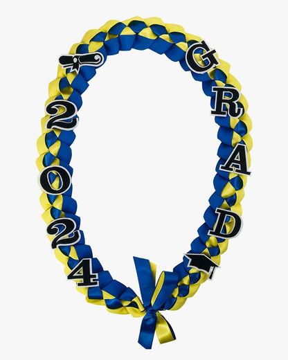 Graduation Leis with 2024 Embroidery Ribbon Lei Braided Necklace - Graduation Seller