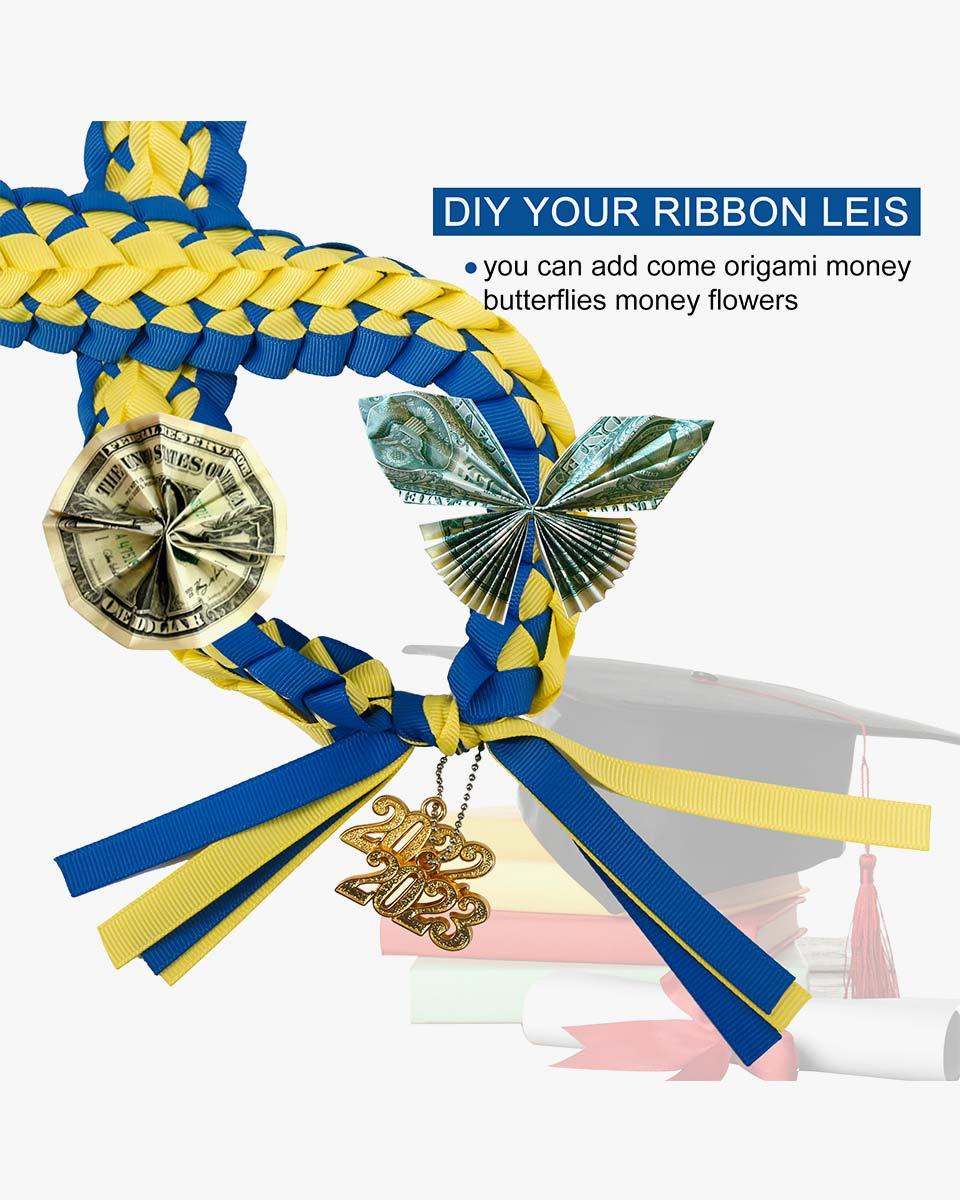 Graduation Braided Ribbon Lei with 2024 Year Charm - Graduation Seller