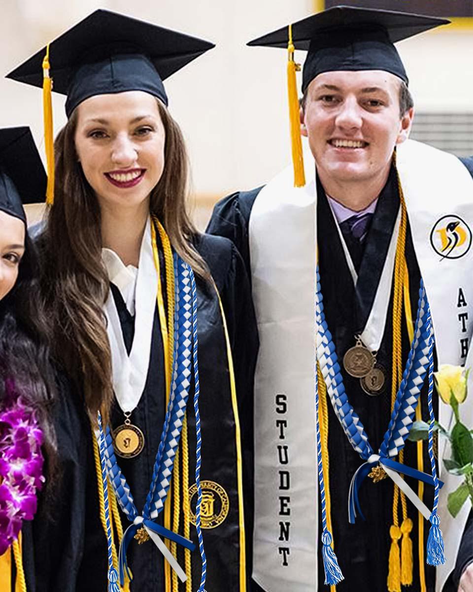 Graduation Braided Ribbon Lei with 2024 Year Charm - Graduation Seller