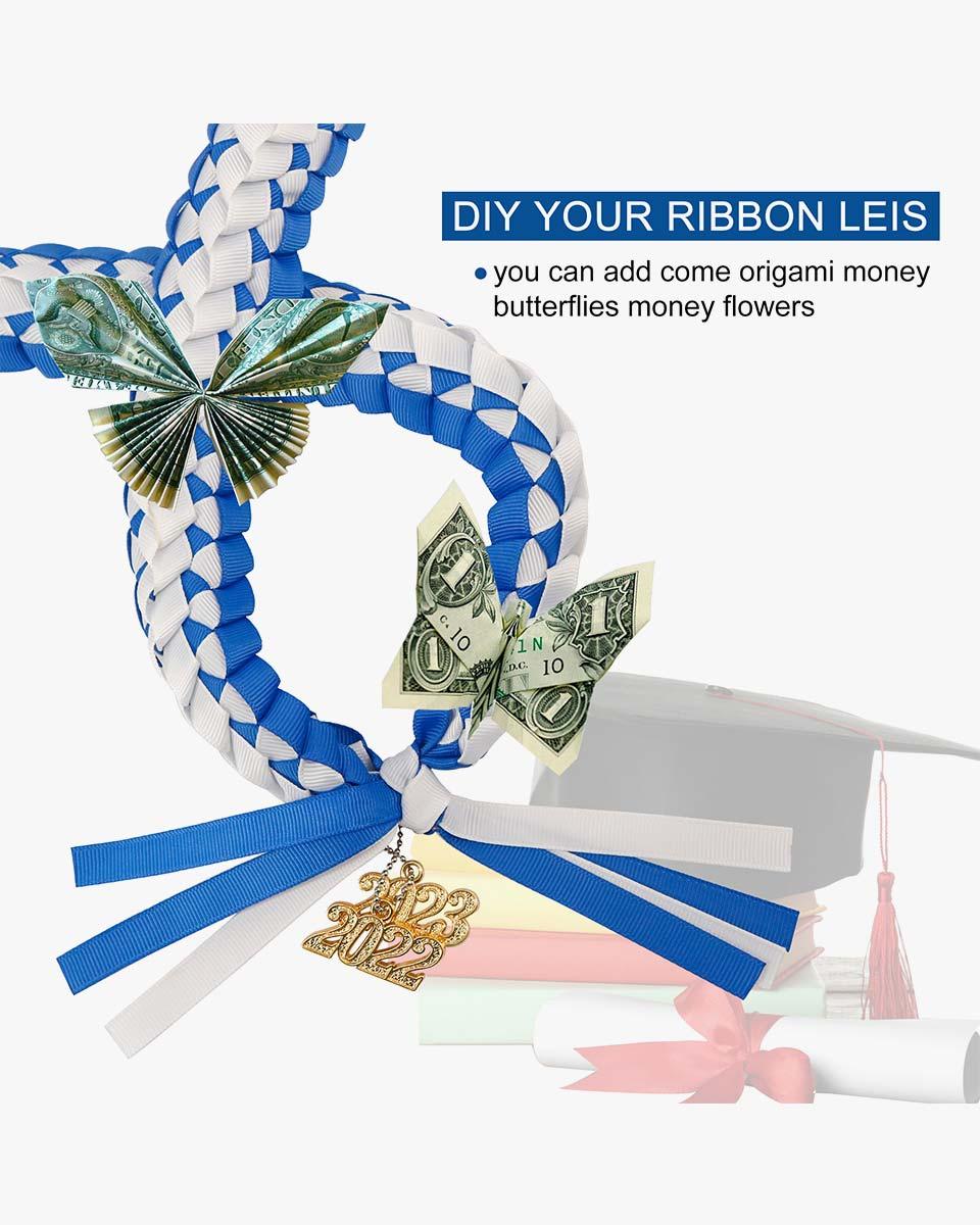 Graduation Braided Ribbon Lei with 2024 Year Charm - Graduation Seller