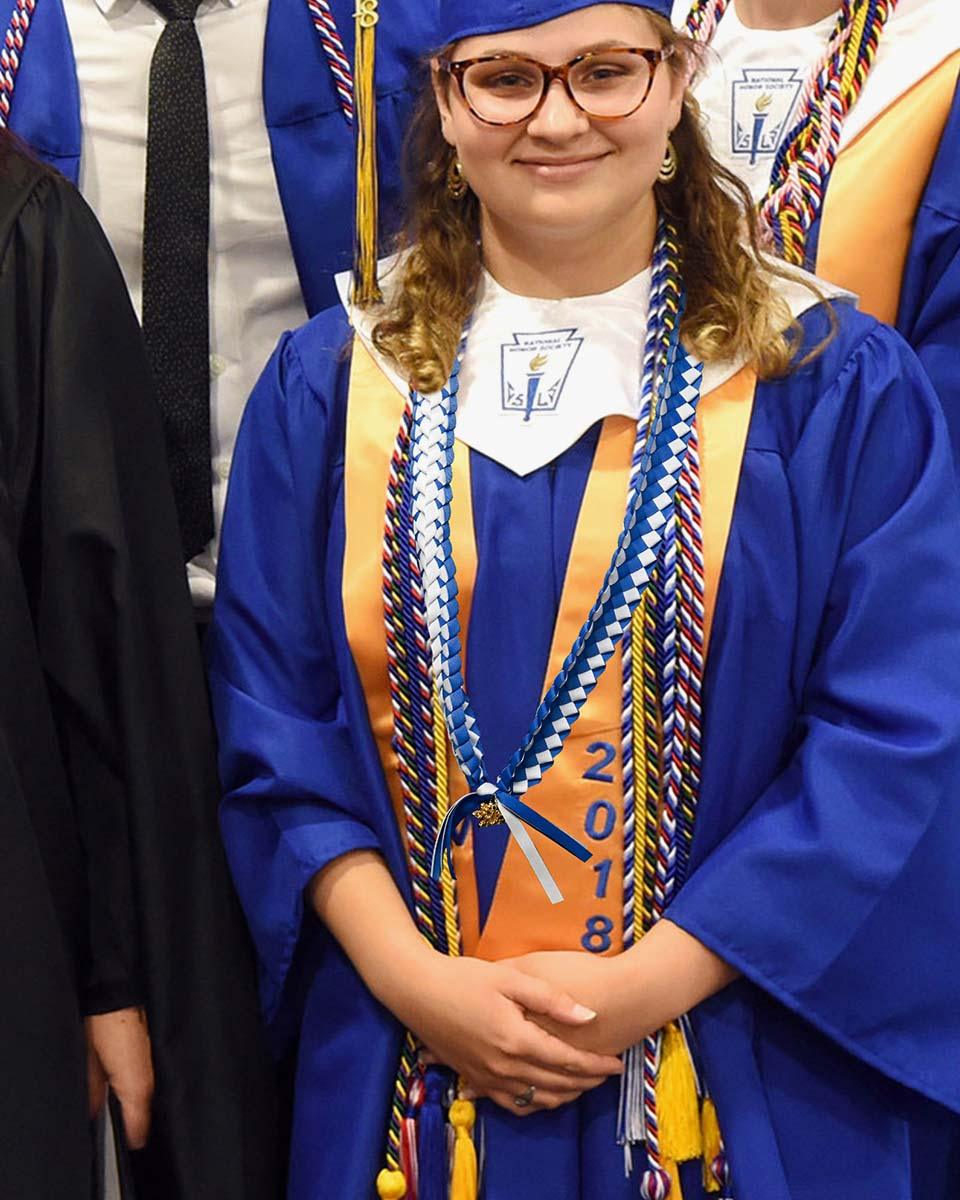 Graduation Braided Ribbon Lei with 2024 Year Charm - Graduation Seller