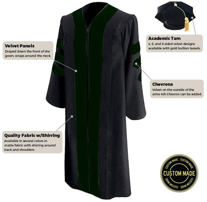 Custom Classic Doctoral Gown and Tam Package - Graduation Seller