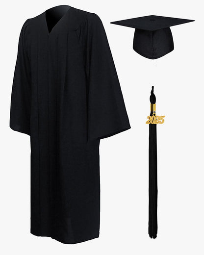High School Premium Matte Graduation Cap, Gown & Tassel Package - 15 Colors Available - Graduation Seller