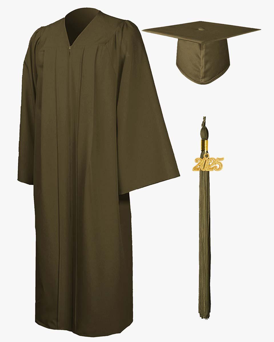 High School Premium Matte Graduation Cap, Gown & Tassel Package - 15 Colors Available - Graduation Seller