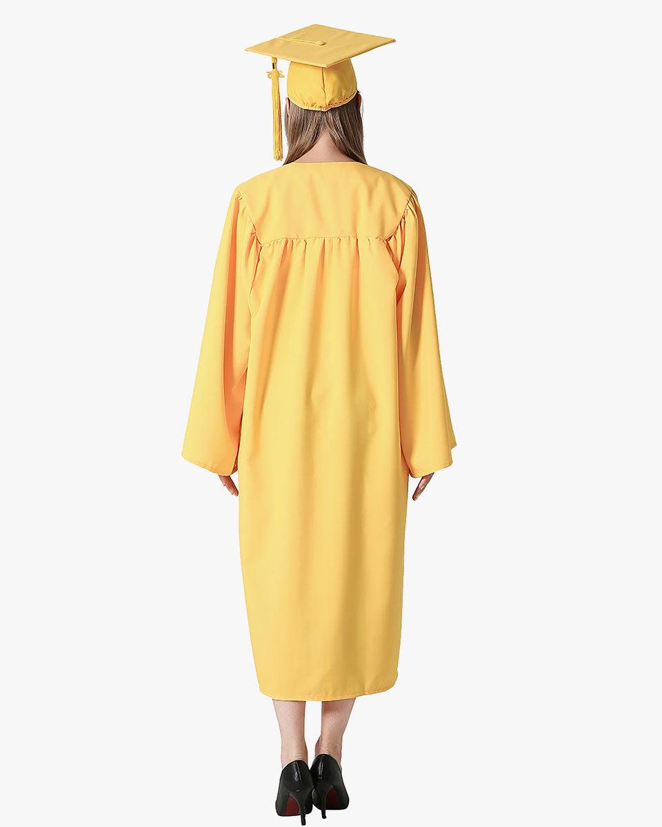High School Premium Matte Graduation Cap, Gown & Tassel Package - 15 Colors Available - Graduation Seller