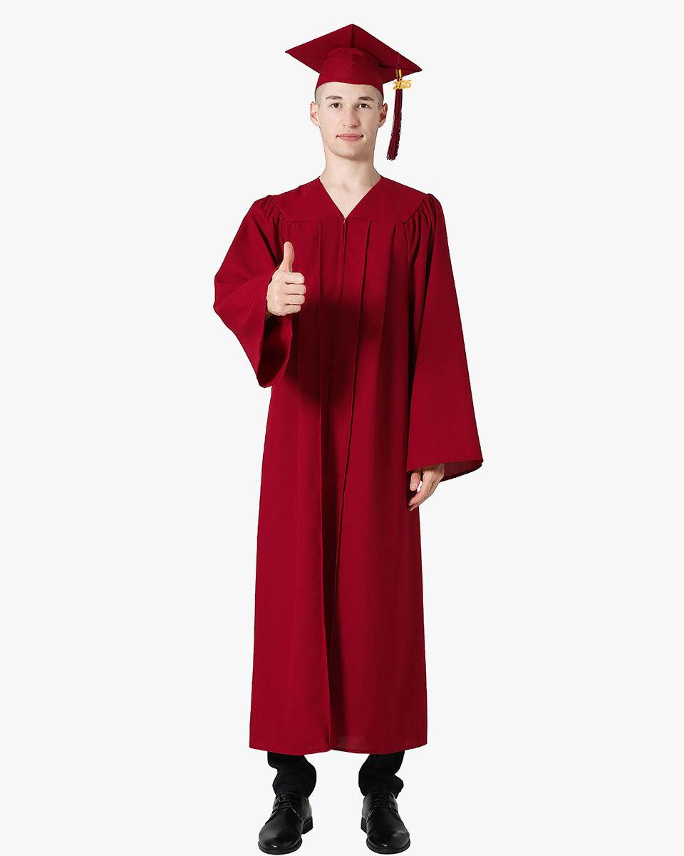 High School Premium Matte Graduation Cap, Gown, Stole, Imprinted Diploma Cover & Graduation Souvenirs Package - Graduation Seller