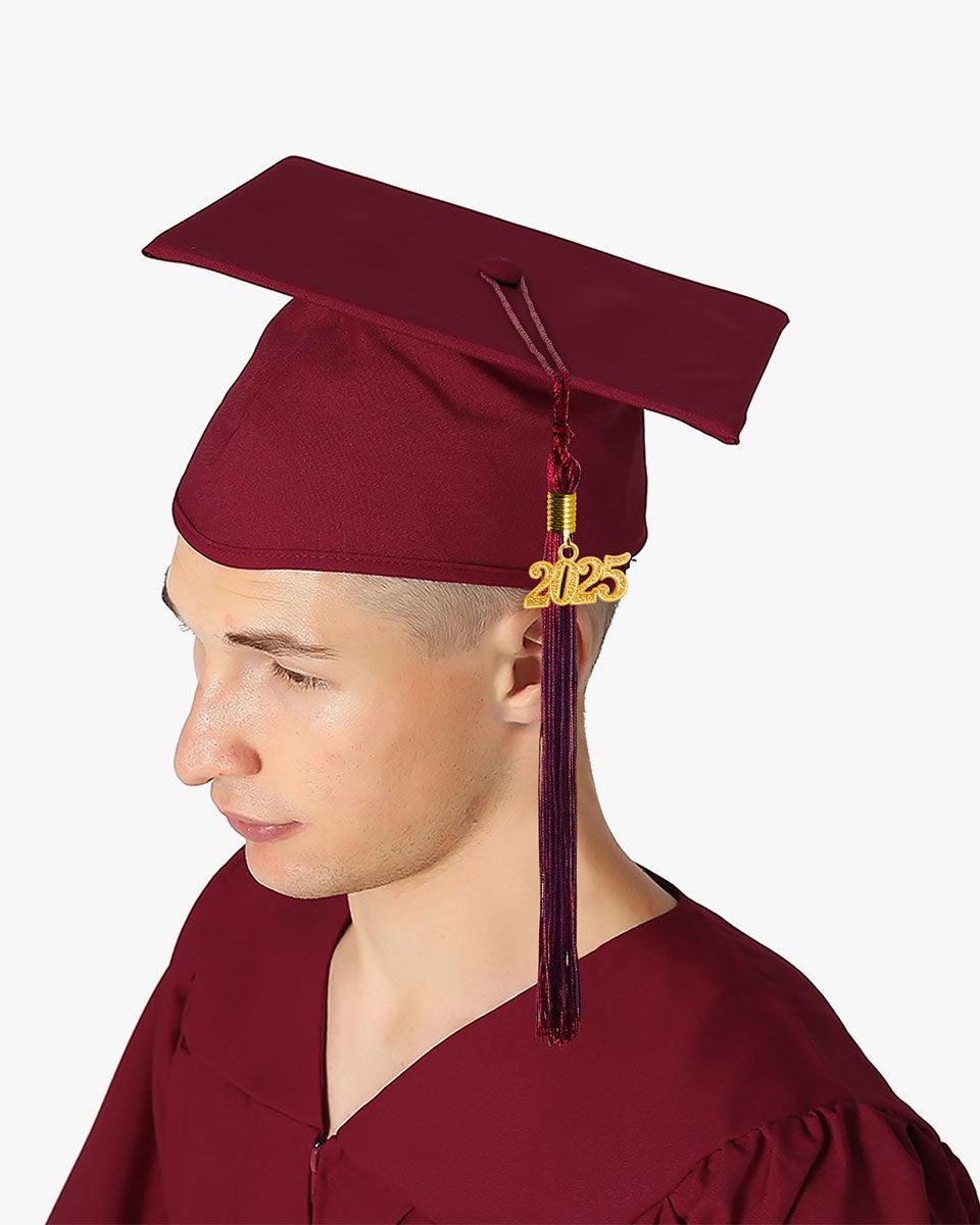 High School Premium Matte Graduation Cap, Gown, Tassel & Imprinted Diploma Cover Package - Graduation Seller
