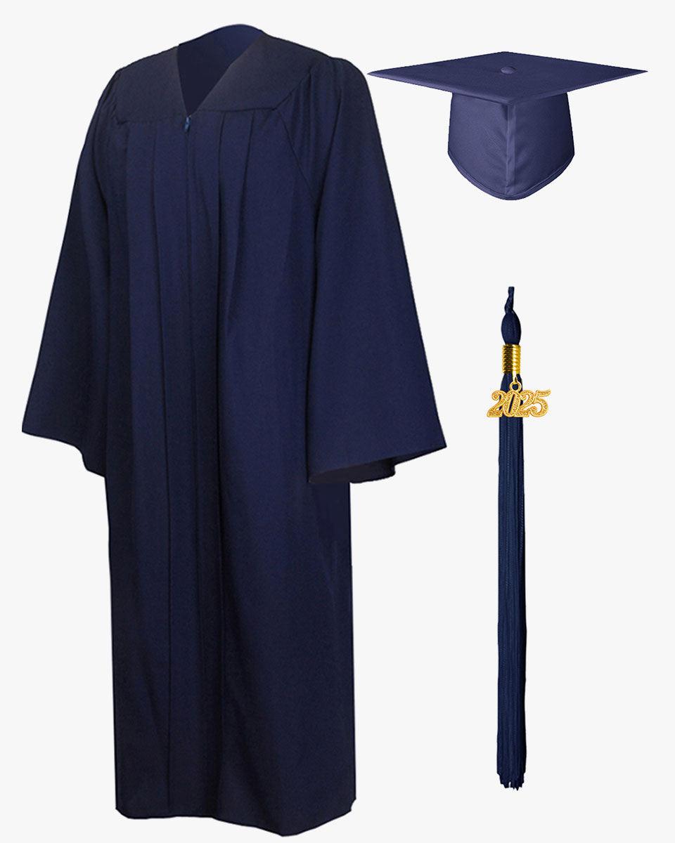 High School Premium Matte Graduation Cap, Gown & Tassel Package - 15 Colors Available - Graduation Seller