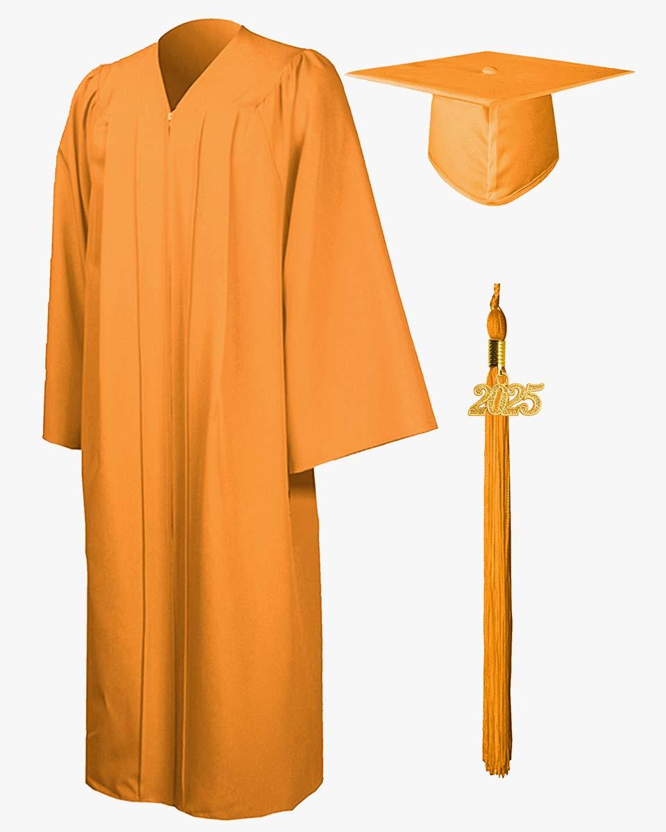 High School Premium Matte Graduation Cap, Gown & Tassel Package - 15 Colors Available - Graduation Seller