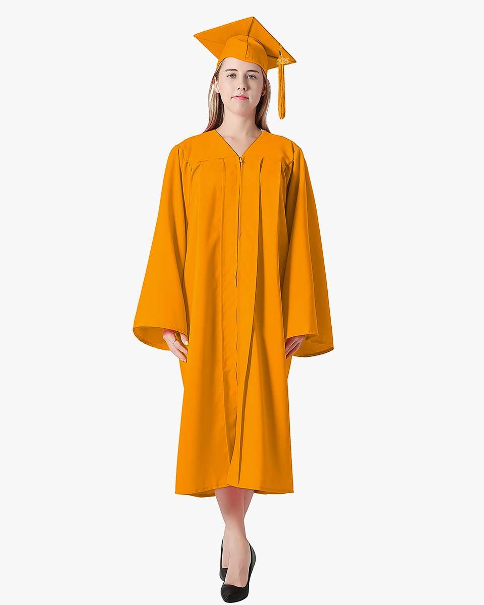 High School Premium Matte Graduation Cap, Gown & Tassel Package - 15 Colors Available - Graduation Seller