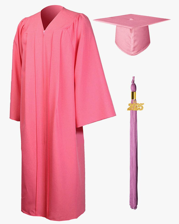 High School Premium Matte Graduation Cap, Gown, Stole & Imprinted Diploma Cover Package - Graduation Seller